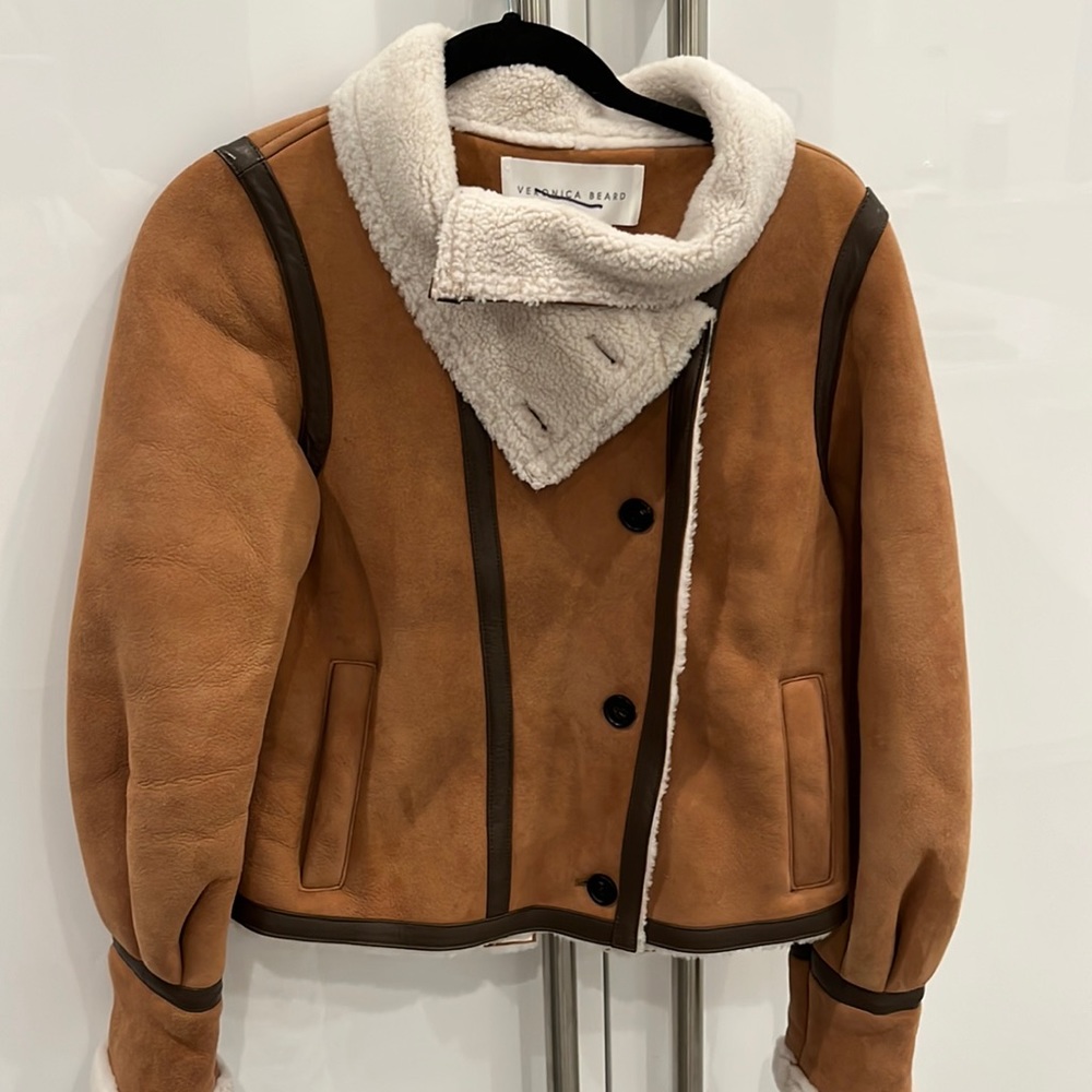 Veronica Beard - Suede Shearling Jacket - image 3